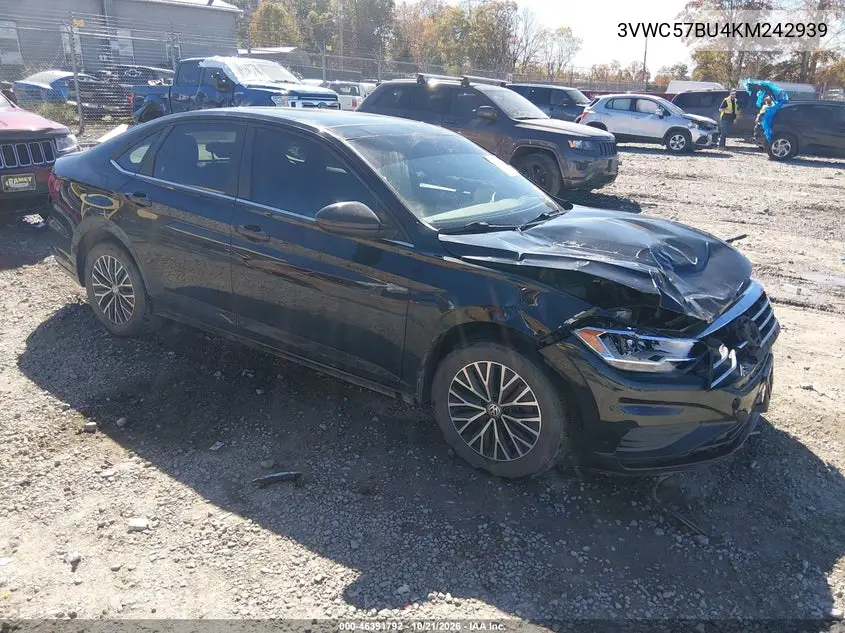 VOLKSWAGEN JETTA 2019, VIN 3VWC57BU4KM242939