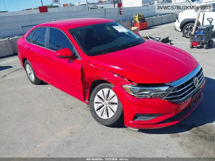 VOLKSWAGEN JETTA 2019, VIN 3VWC57BU2KM069003