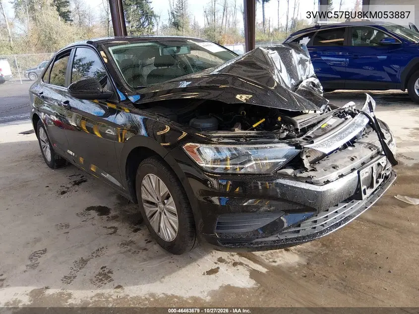 VOLKSWAGEN JETTA 2019, VIN 3VWC57BU8KM053887