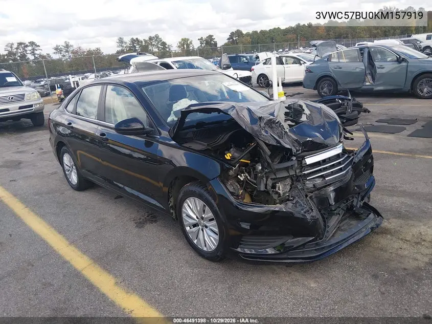 VOLKSWAGEN JETTA 2019, VIN 3VWC57BU0KM157919