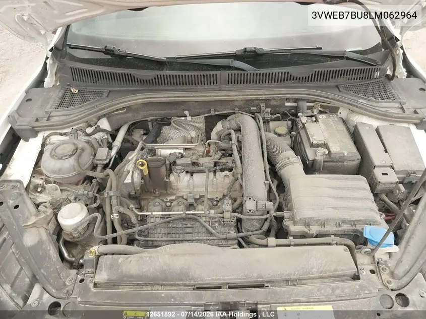 2020 VOLKSWAGEN JETTA VIN 3VWEB7BU8LM062964 — фото 10