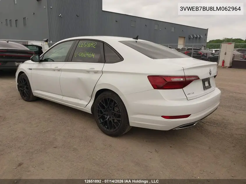 2020 VOLKSWAGEN JETTA VIN 3VWEB7BU8LM062964 — фото 3