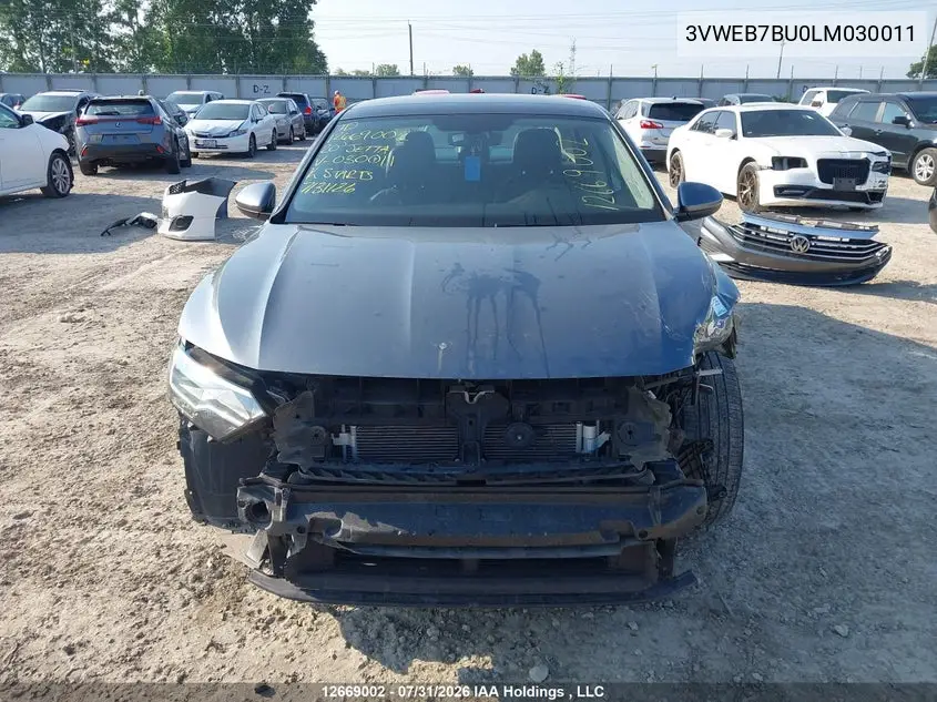 2020 VOLKSWAGEN JETTA VIN 3VWEB7BU0LM030011 — фото 13