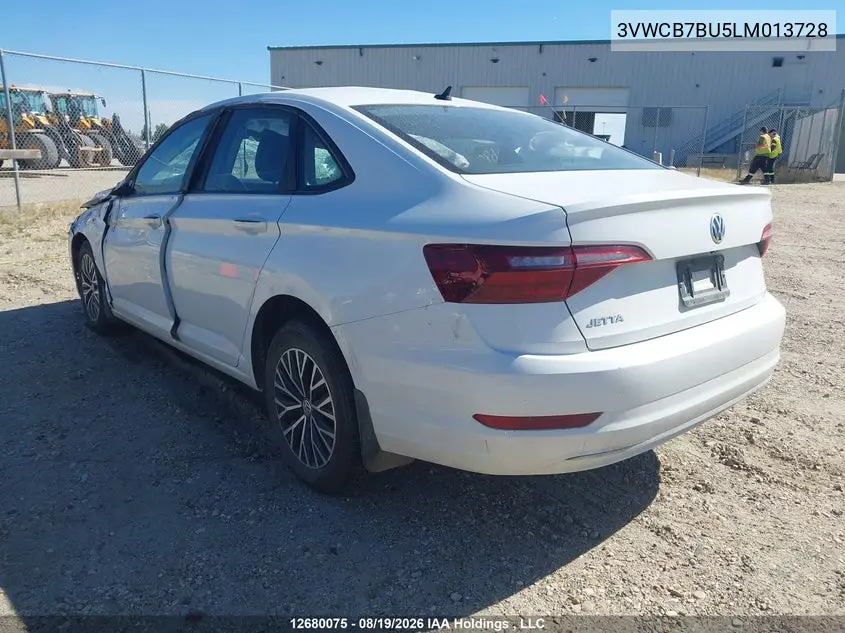 2020 VOLKSWAGEN JETTA VIN 3VWCB7BU5LM013728 — фото 3