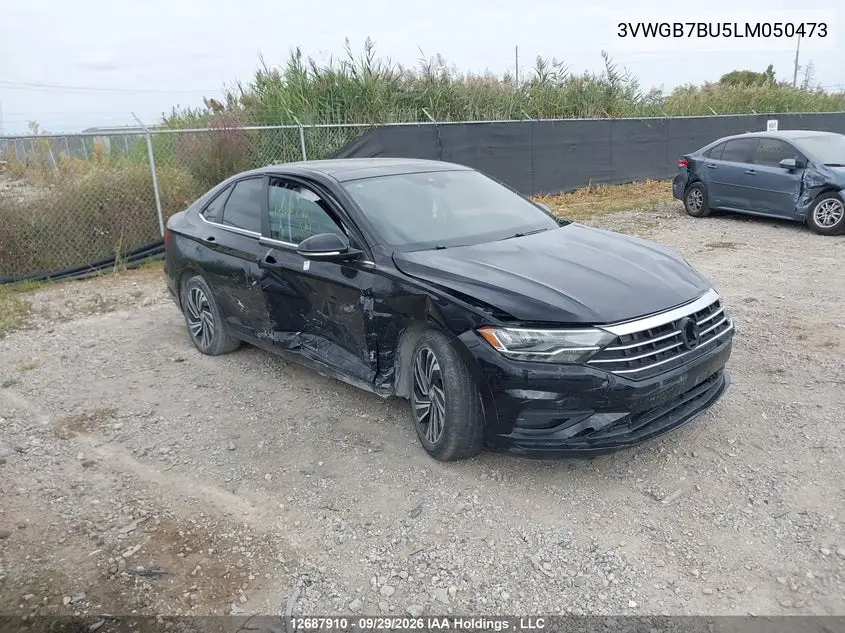 VOLKSWAGEN JETTA 2020, VIN 3VWGB7BU5LM050473