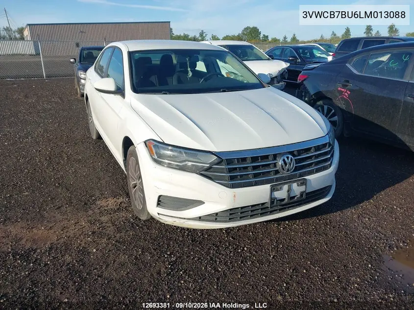 VOLKSWAGEN JETTA 2020, VIN 3VWCB7BU6LM013088