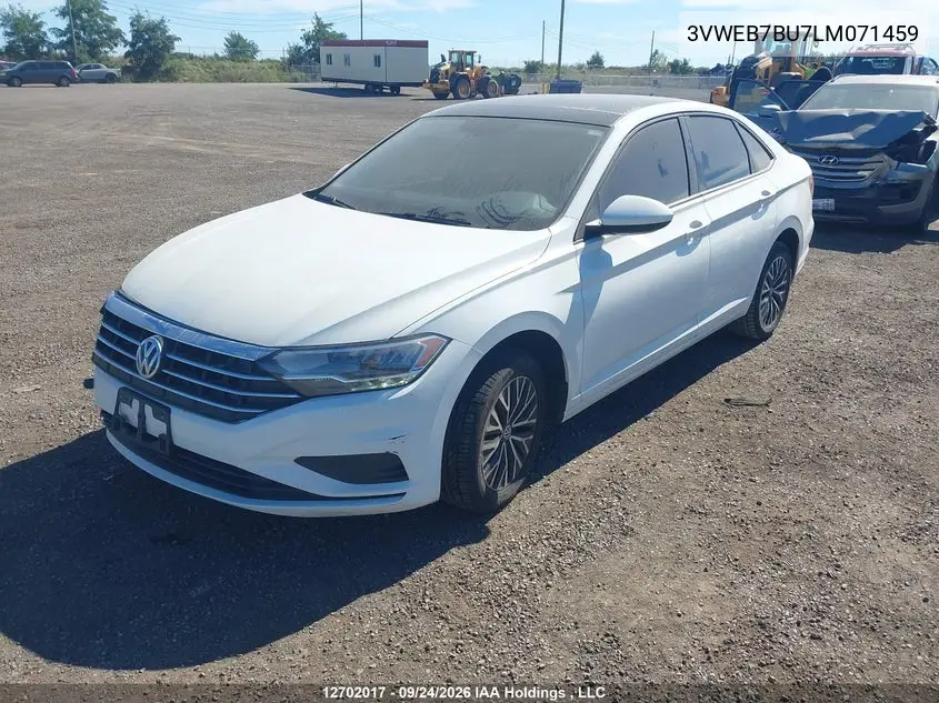 2020 VOLKSWAGEN JETTA VIN 3VWEB7BU7LM071459 — фото 2