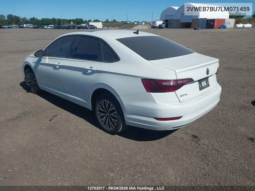 2020 VOLKSWAGEN JETTA VIN 3VWEB7BU7LM071459 — фото 3