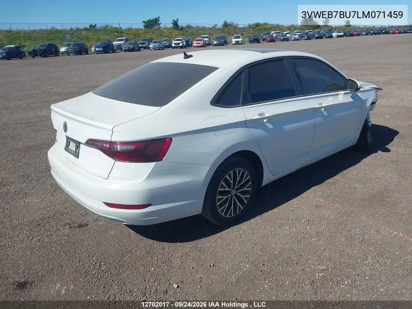 2020 VOLKSWAGEN JETTA VIN 3VWEB7BU7LM071459 — фото 4