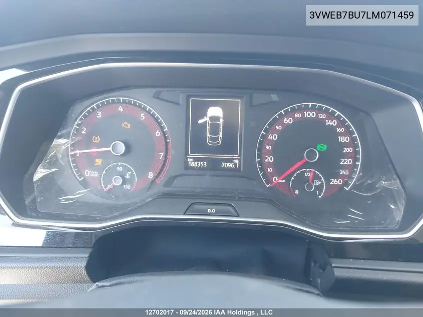 2020 VOLKSWAGEN JETTA VIN 3VWEB7BU7LM071459 — фото 7