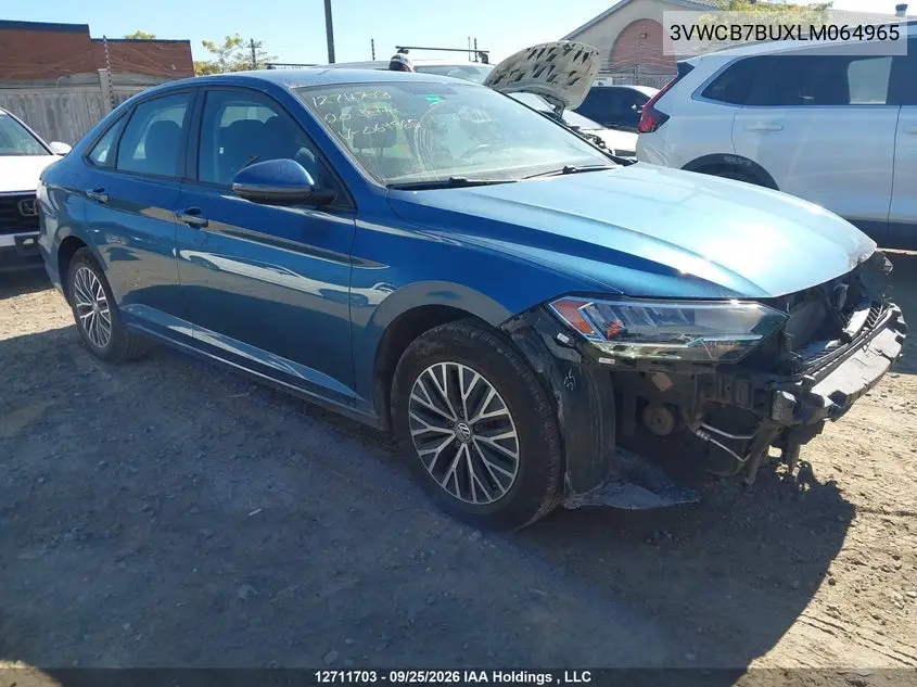 VOLKSWAGEN JETTA 2020, VIN 3VWCB7BUXLM064965