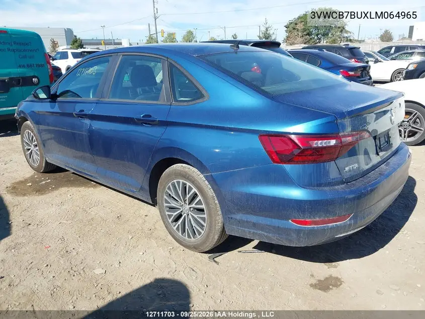 2020 VOLKSWAGEN JETTA VIN 3VWCB7BUXLM064965 — фото 3
