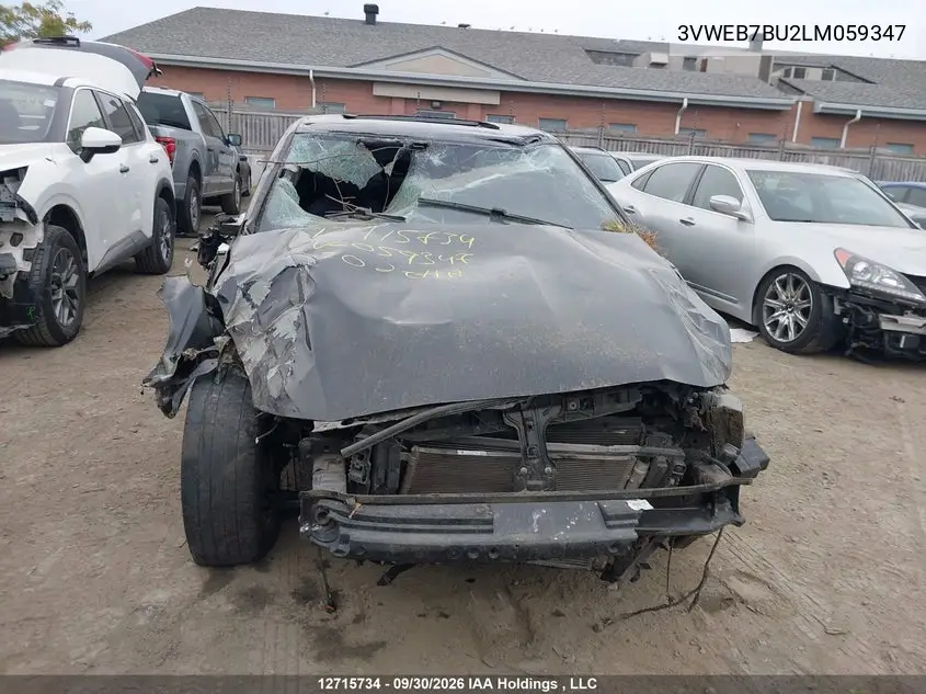 2020 VOLKSWAGEN JETTA VIN 3VWEB7BU2LM059347 — фото 12