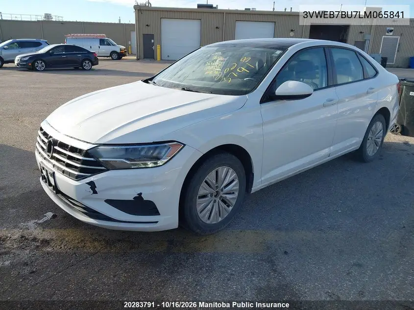 2020 VOLKSWAGEN JETTA VIN 3VWEB7BU7LM065841 — фото 2