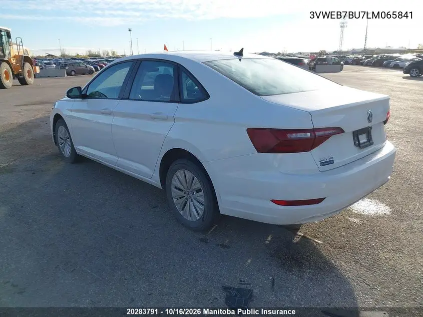 2020 VOLKSWAGEN JETTA VIN 3VWEB7BU7LM065841 — фото 3