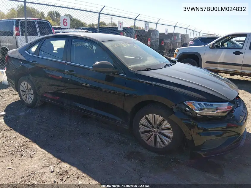 VOLKSWAGEN JETTA 2020, VIN 3VWN57BU0LM024832