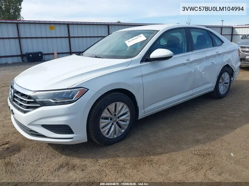2020 VOLKSWAGEN JETTA VIN 3VWC57BU0LM104994 — фото 2