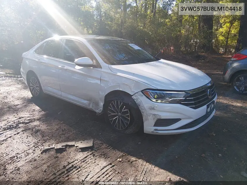VOLKSWAGEN JETTA 2020, VIN 3VWC57BU8LM104418