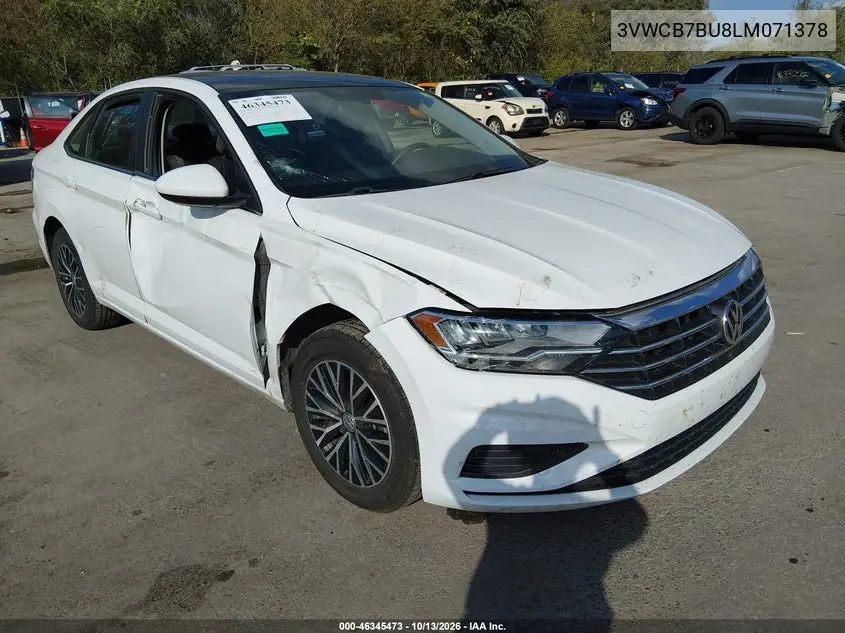 VOLKSWAGEN JETTA 2020, VIN 3VWCB7BU8LM071378