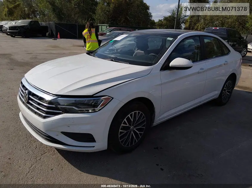 2020 VOLKSWAGEN JETTA VIN 3VWCB7BU8LM071378 — фото 2