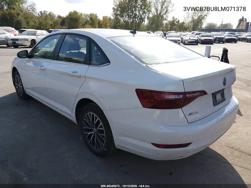 2020 VOLKSWAGEN JETTA VIN 3VWCB7BU8LM071378 — фото 3