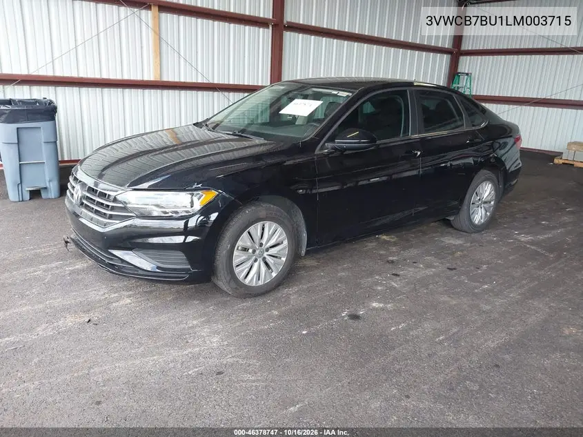 2020 VOLKSWAGEN JETTA VIN 3VWCB7BU1LM003715 — фото 2
