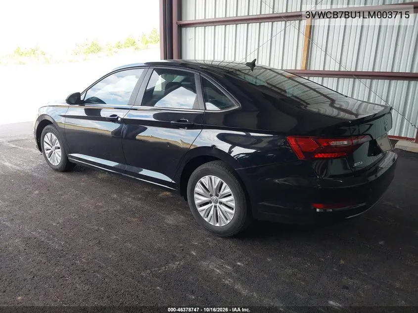 2020 VOLKSWAGEN JETTA VIN 3VWCB7BU1LM003715 — фото 3