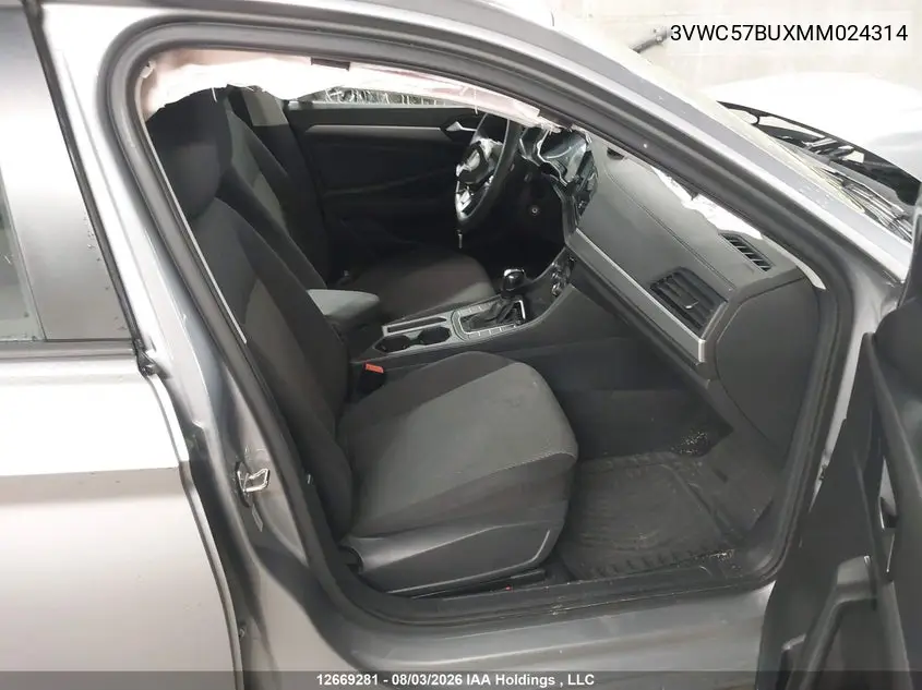 2021 VOLKSWAGEN JETTA VIN 3VWC57BUXMM024314 — фото 5