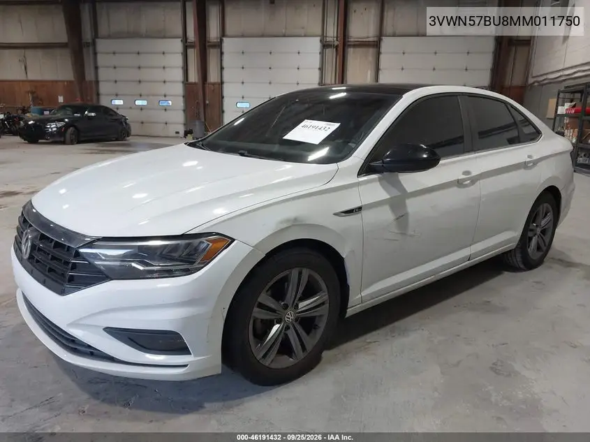 2021 VOLKSWAGEN JETTA VIN 3VWN57BU8MM011750 — фото 2