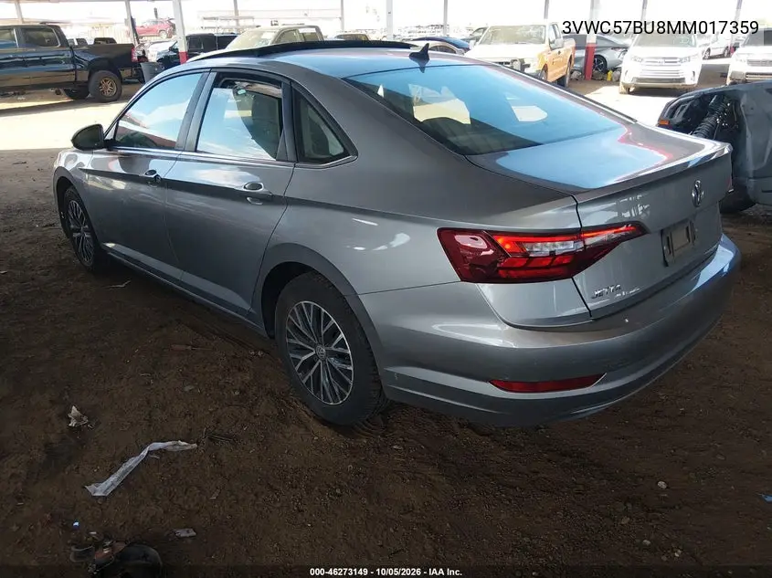 2021 VOLKSWAGEN JETTA VIN 3VWC57BU8MM017359 — фото 3