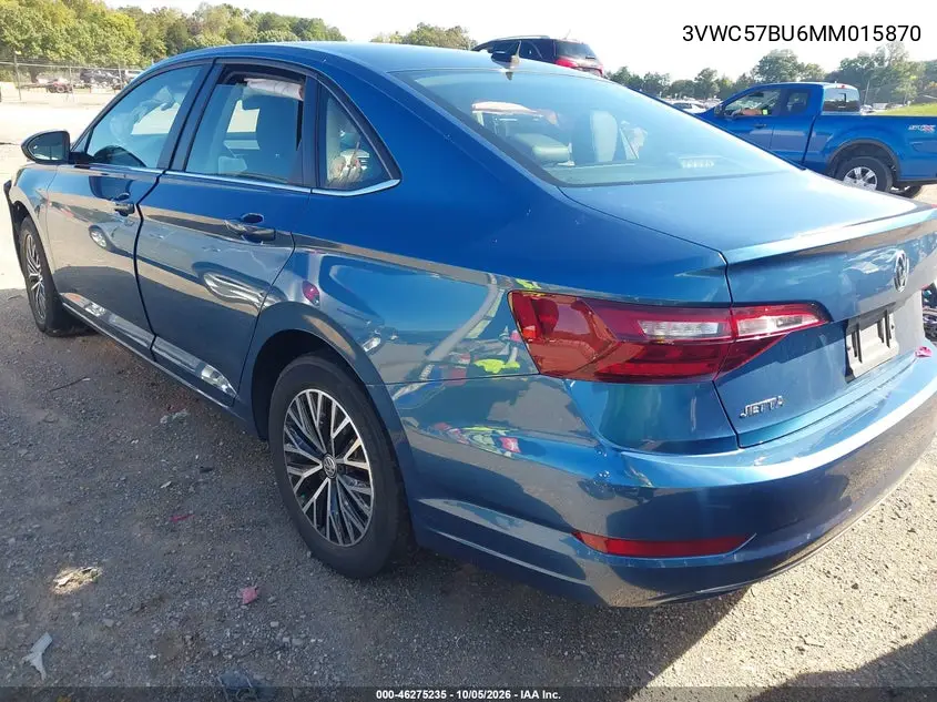 2021 VOLKSWAGEN JETTA VIN 3VWC57BU6MM015870 — фото 3
