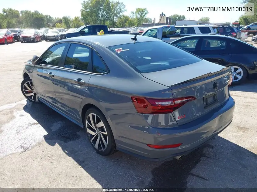 2021 VOLKSWAGEN JETTA VIN 3VW6T7BU1MM100019 — фото 3