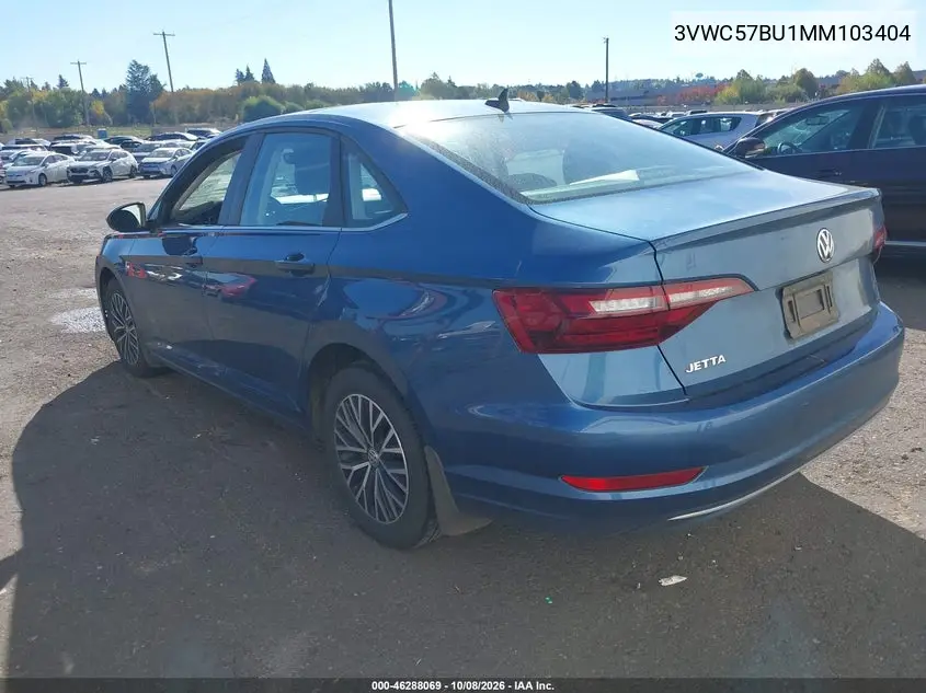 2021 VOLKSWAGEN JETTA VIN 3VWC57BU1MM103404 — фото 3