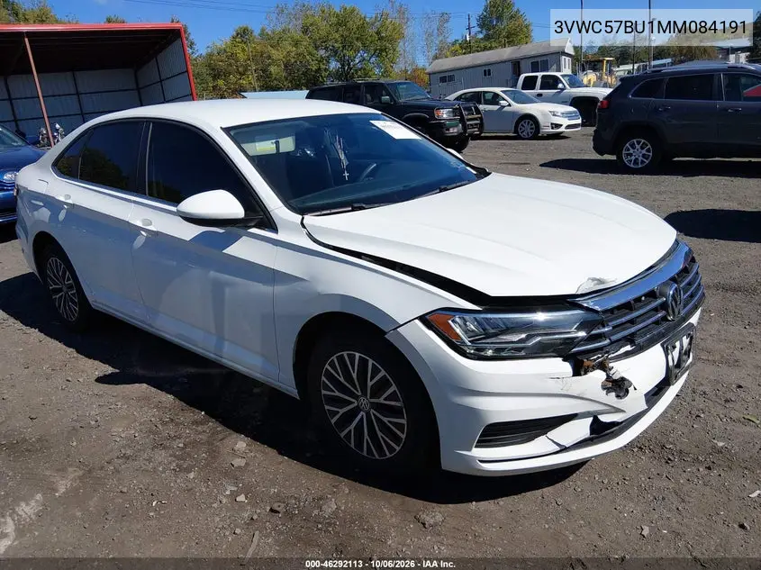 VOLKSWAGEN JETTA 2021, VIN 3VWC57BU1MM084191