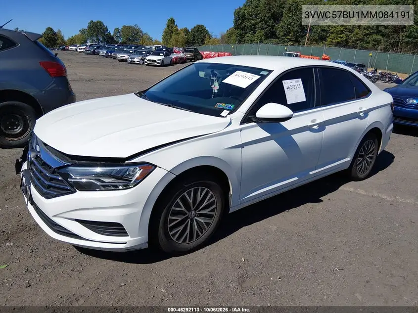 2021 VOLKSWAGEN JETTA VIN 3VWC57BU1MM084191 — фото 2