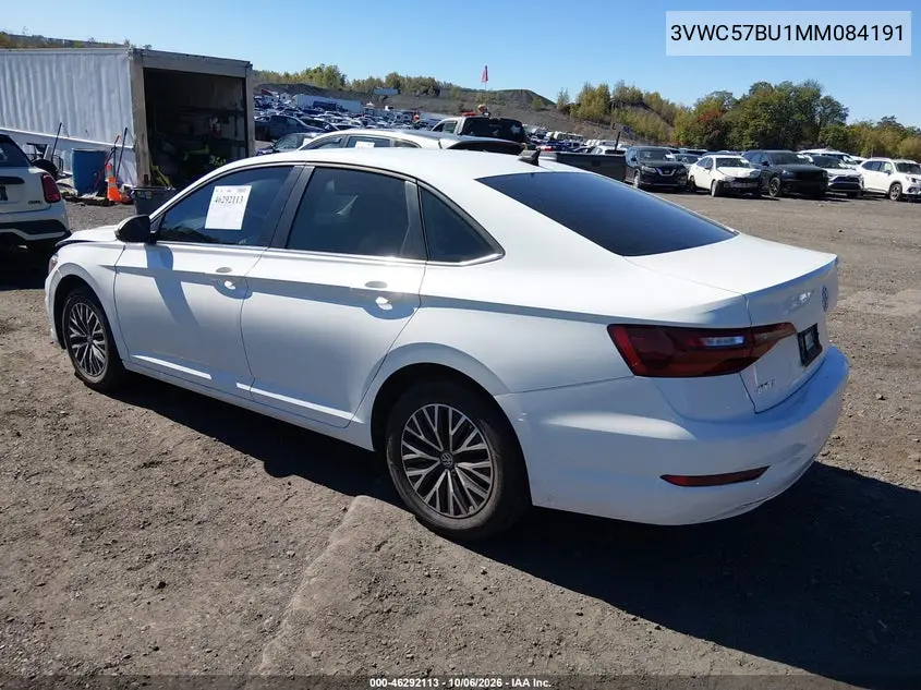 2021 VOLKSWAGEN JETTA VIN 3VWC57BU1MM084191 — фото 3