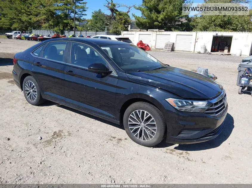 VOLKSWAGEN JETTA 2021, VIN 3VWC57BU8MM093552