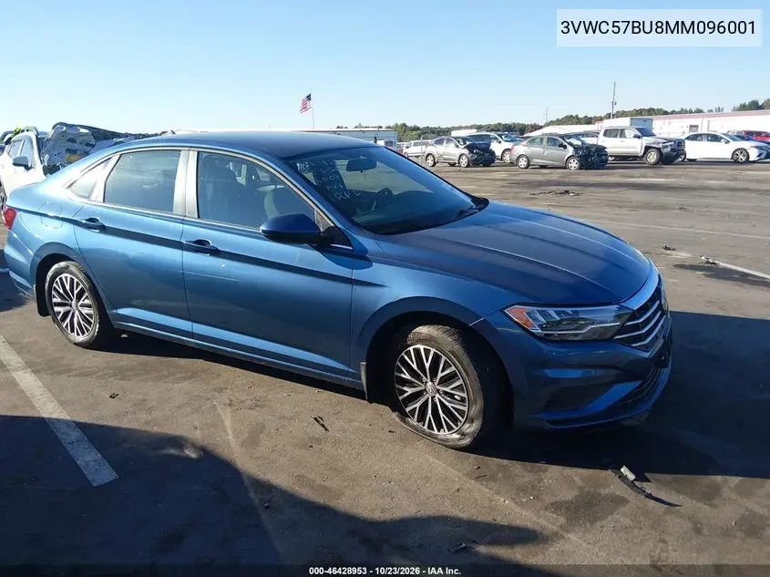 VOLKSWAGEN JETTA 2021, VIN 3VWC57BU8MM096001