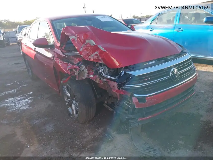 VOLKSWAGEN JETTA 2022, VIN 3VWEM7BU4NM006159