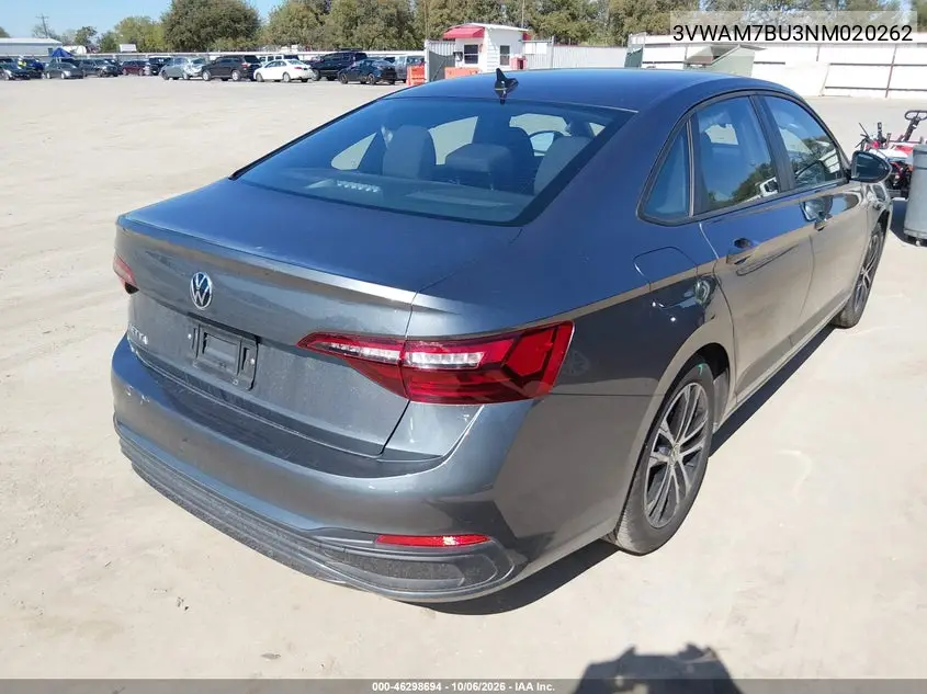 2022 VOLKSWAGEN JETTA VIN 3VWAM7BU3NM020262 — фото 4