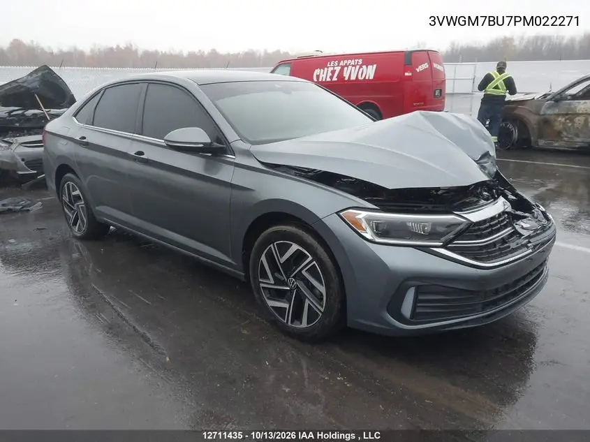 VOLKSWAGEN JETTA 2023, VIN 3VWGM7BU7PM022271