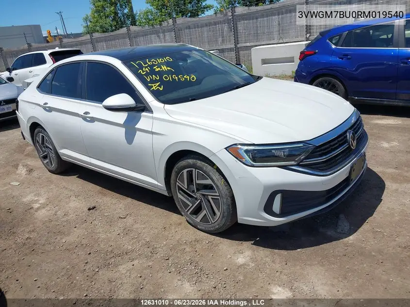 VOLKSWAGEN JETTA 2024, VIN 3VWGM7BU0RM019540