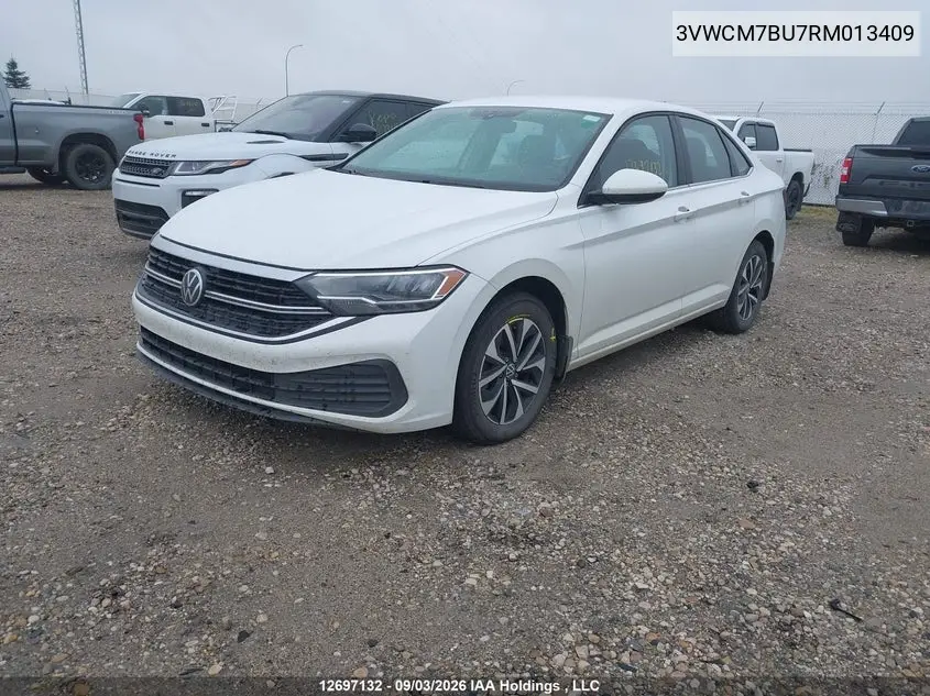 2024 VOLKSWAGEN JETTA VIN 3VWCM7BU7RM013409 — фото 2
