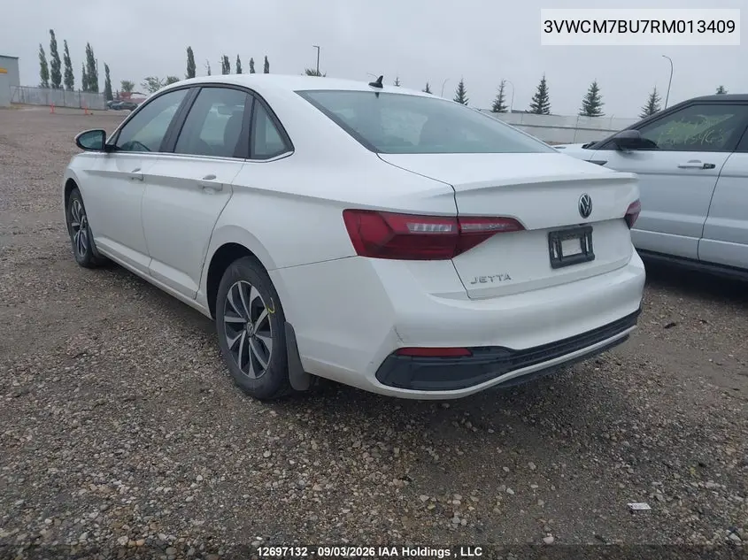 2024 VOLKSWAGEN JETTA VIN 3VWCM7BU7RM013409 — фото 3