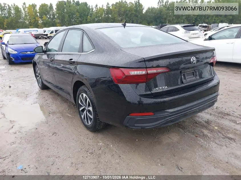 2024 VOLKSWAGEN JETTA VIN 3VWCM7BU7RM093066 — фото 3