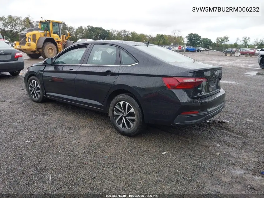 2024 VOLKSWAGEN JETTA VIN 3VW5M7BU2RM006232 — фото 3