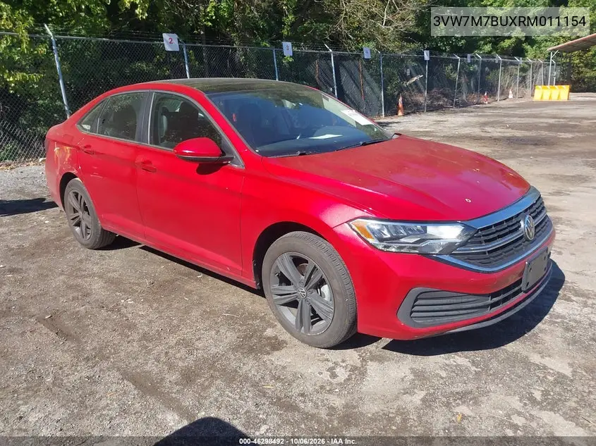 VOLKSWAGEN JETTA 2024, VIN 3VW7M7BUXRM011154