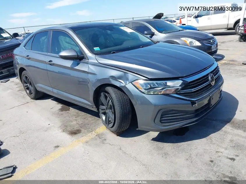 VOLKSWAGEN JETTA 2024, VIN 3VW7M7BU2RM030099