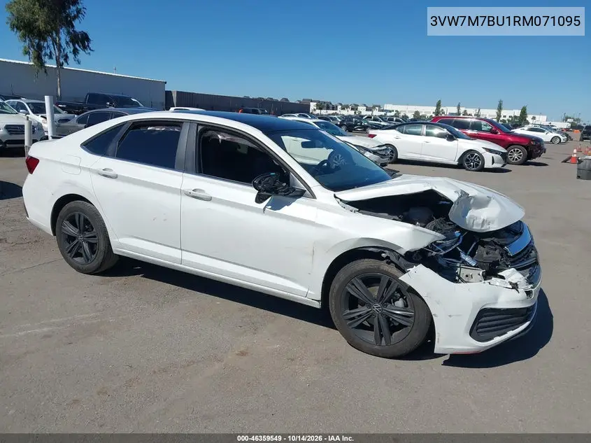 VOLKSWAGEN JETTA 2024, VIN 3VW7M7BU1RM071095