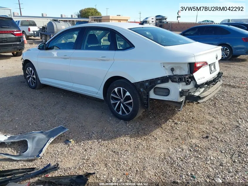 2024 VOLKSWAGEN JETTA VIN 3VW5M7BU2RM042292 — фото 3